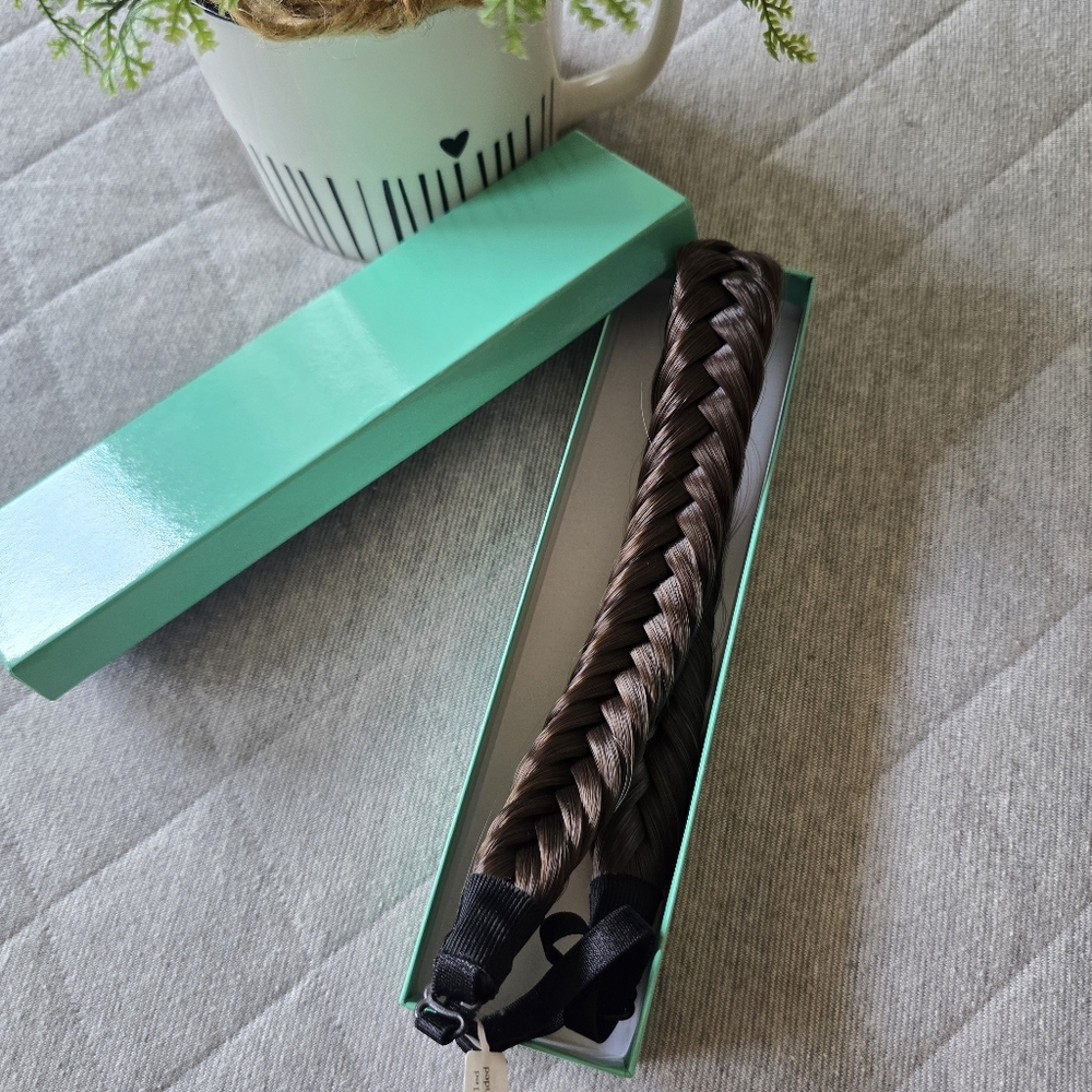 Madison Fishtail Braided Headband NWT